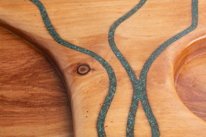 Arava Rosh Hashanah or Round Challah Display Tray